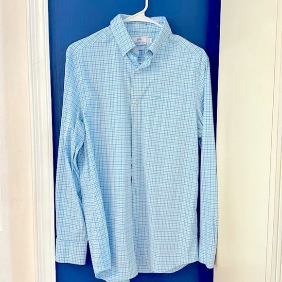 Men’s Southern Tide Intercoastal Nylon & Spandex Long Sleeve Button-down Size S - Picture 1 of 7